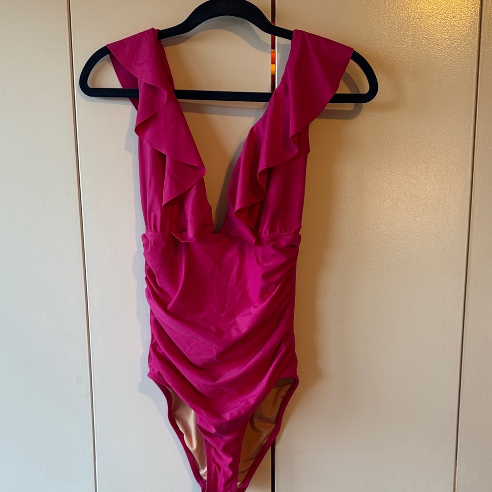 J. Crew Vibrant Pink Swimsuit